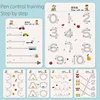 Magical Tracing Workbook Montessori Educational Writing for Children Reusable Pen Control Training Calligraphy Copybook for Kids 2