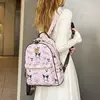 Sanrio Kuromi Cute Cartoon Print Backpack Fashion Versatile Backpacks New Style Trend Large Capacity Simple Commuting Backpack 1
