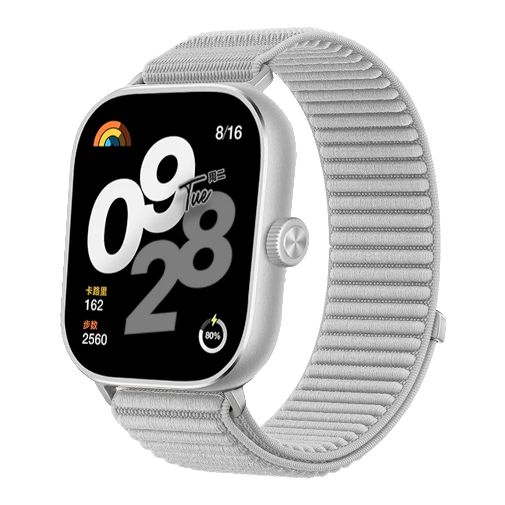 Nylon Braided Breathable Smartwatch Wristband with Metal Interface