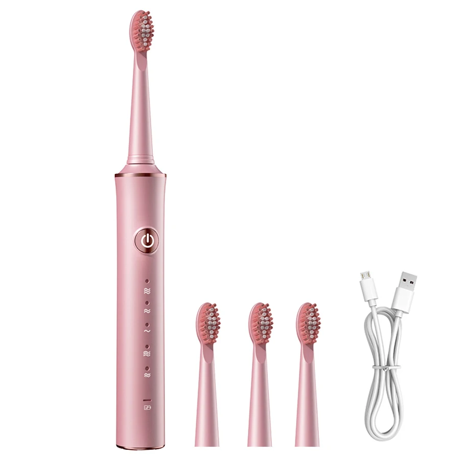 Electric Toothbrush for Adults USB Fast Charging IPX7 Waterproof 5 Speed Mode Intelligent Timing Reminder Smart