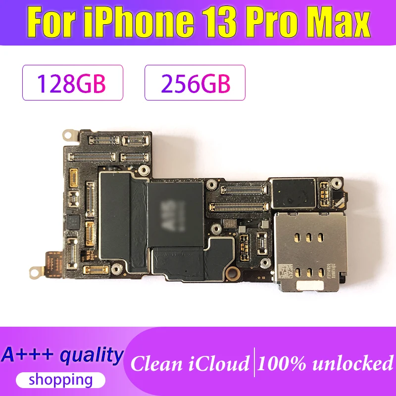 Original For Iphone 13 Pro Max Motherboard 128gb 256g Logic Board Free