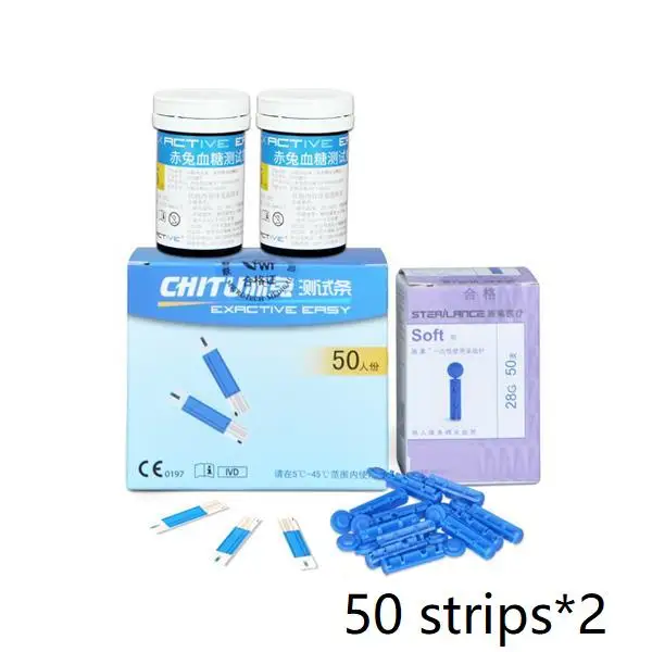 100 strips Lancets