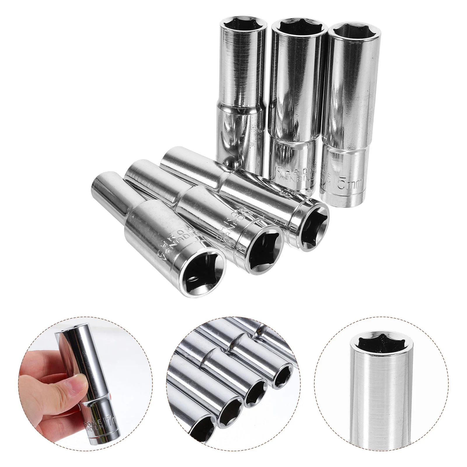 

Drive Socket Extension Nuts Axle Screwdriver Bit 55# Steel Power Drill Adapter Impact