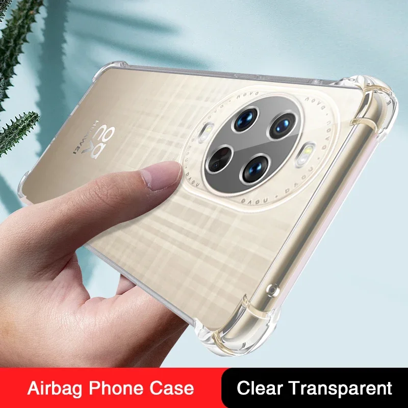 Enhanced Shockproof Airbag Phone Case with Transparent Bumper Corners