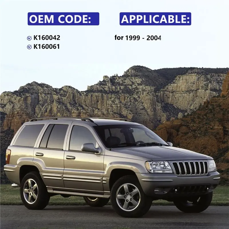 4 PCS 후면 상부/하부 코일 스프링 절연체 키트 K160061 K160042 Jeep Grand Cherokee 1999-2004용