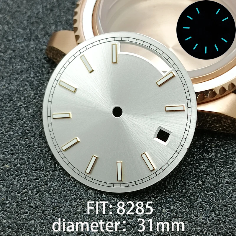 Sterile Single Date Watch Dial - 31mm Diameter for 8285 Movement Accessories