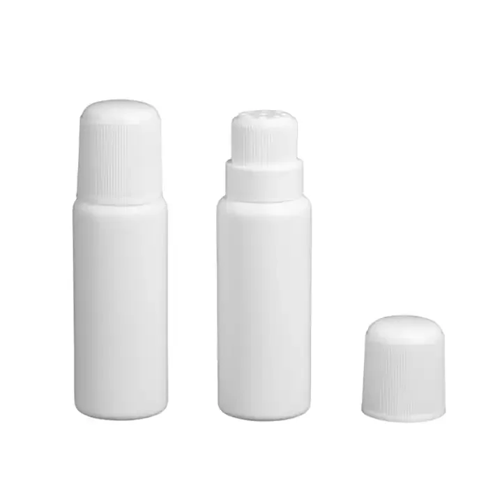 ! 20PCS/LOT powder jars, hdpe bottle 50ml, bottles plastic for powder