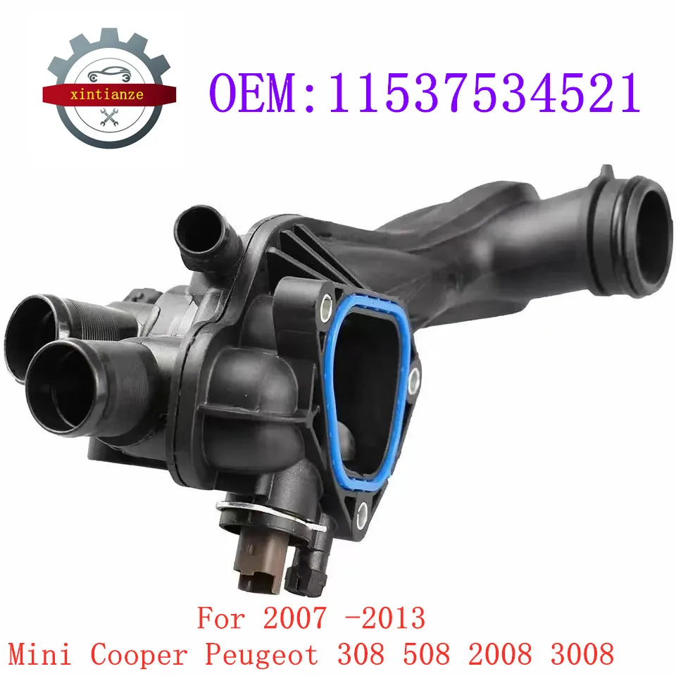 11537534521 1336Z6 1336.Z6 11538699290 Water Flange Engine Coolant Thermostat for Peugeot 207 208 308 508 2008 3008