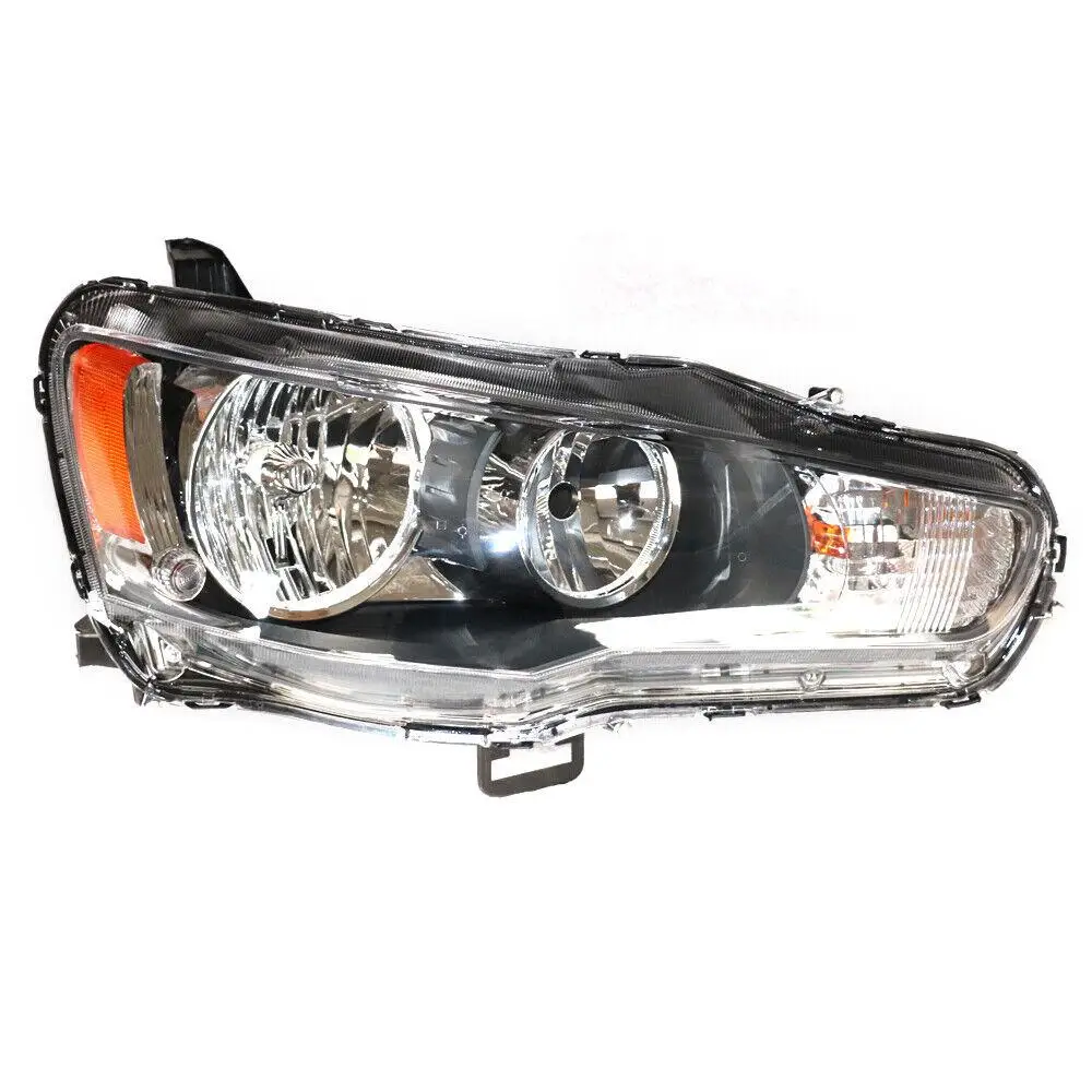 Right Halogen Headlight Headlamp for Mitsubishi Lancer EVO 2008-2017 2.0L 2.4L Passenger Side цена и фото