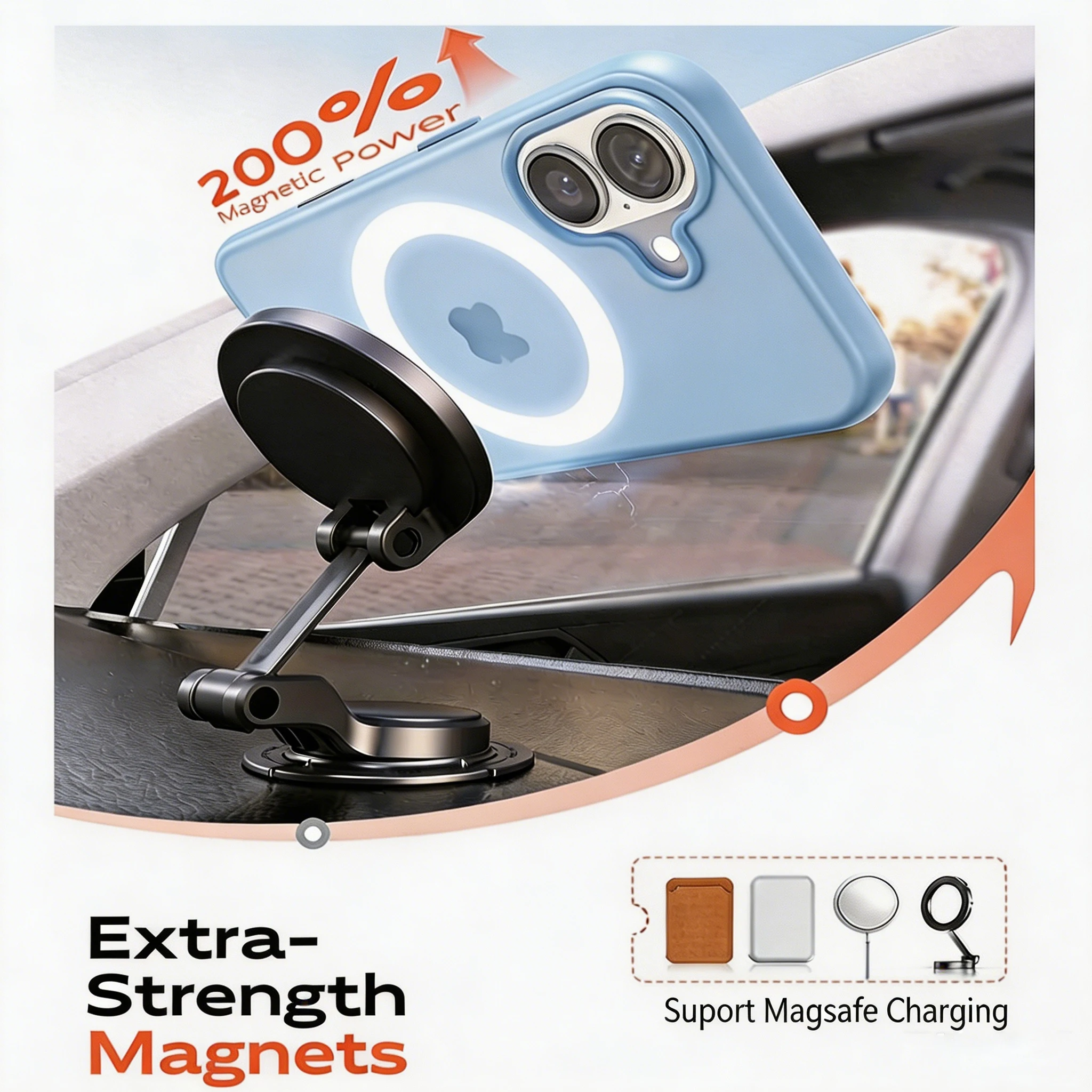 MagSafe-Compatible Candy Color Magnetic Silicone Case with Drop-Resistance