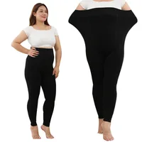 Thickened Fleece Lined plus Size Double Layered Integrated Tights Leggings Comfortable Casual Autumn Winter plus Size Pants
