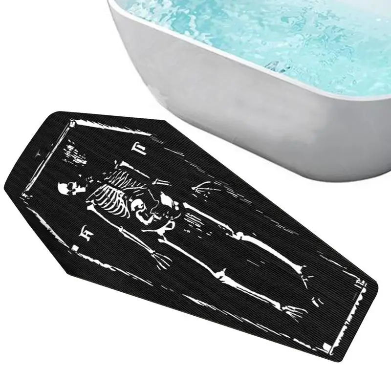 

Non-slip Gothic Coffin Doormat Art Gothic Skeleton Rug Floor Mat Gothic Halloween Bedroom Living Room Decoration Carpet