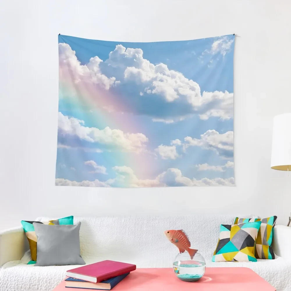 

Rainbow Clouds Tapestry Tapete For The Wall Wall Decoration Items Home Decor Aesthetic Room Decor Cute Tapestry