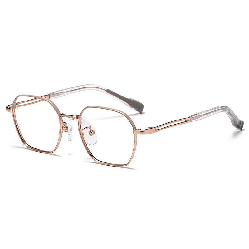 New Teenager Titanium Frame Glasses 80936 Student Eyeglasses Small Fashion High Quality Polygon Myopia Eyewear Boy Girl Kid