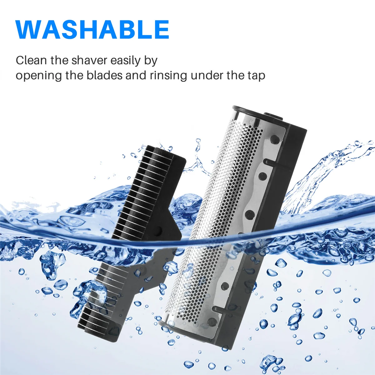 1Set Clipper Blade for Kemei Km-1102 Electric Shaver Parts Net Silver barber hair clipper blade electric shaver blades