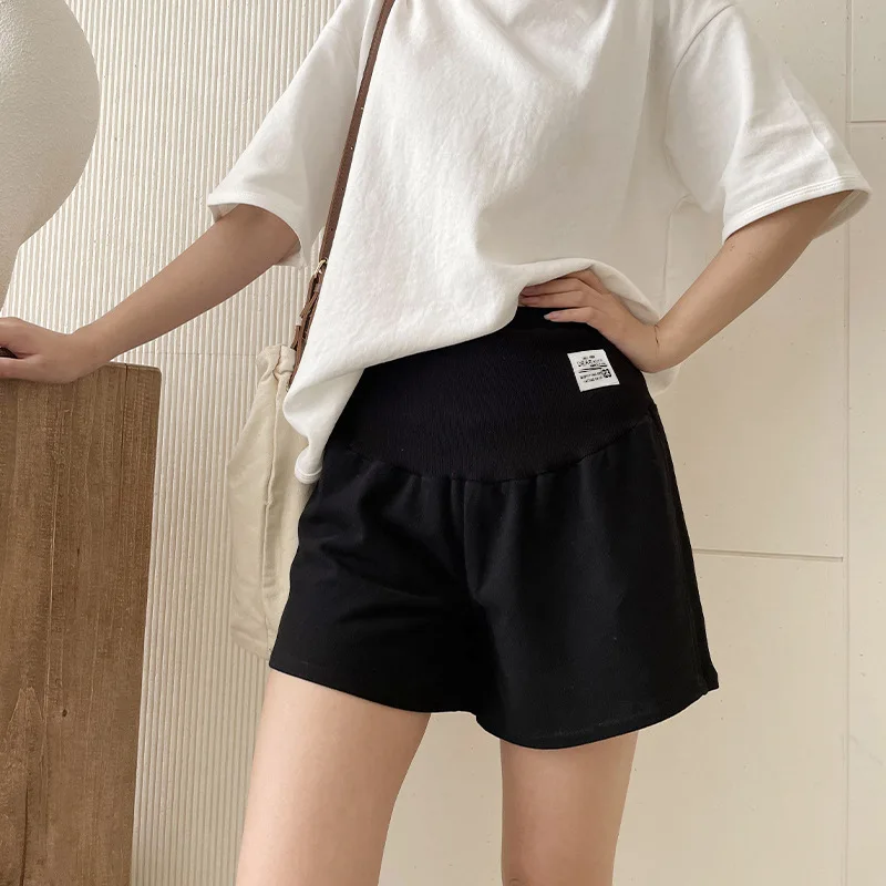 2025 Summer Plus Size Maternity Pants Adjustable Pregnant Women Shorts Ladies Loose Capri 2