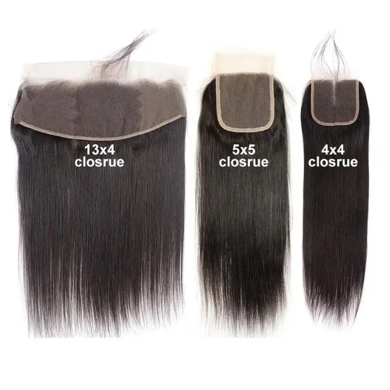 Lace Closure Straight Hair HD Transparent Lace Frontal Human Hair Natural 4x4 5x5 13x4 Closure Remy Human Hair Closure,Human Hair Lace Frontal