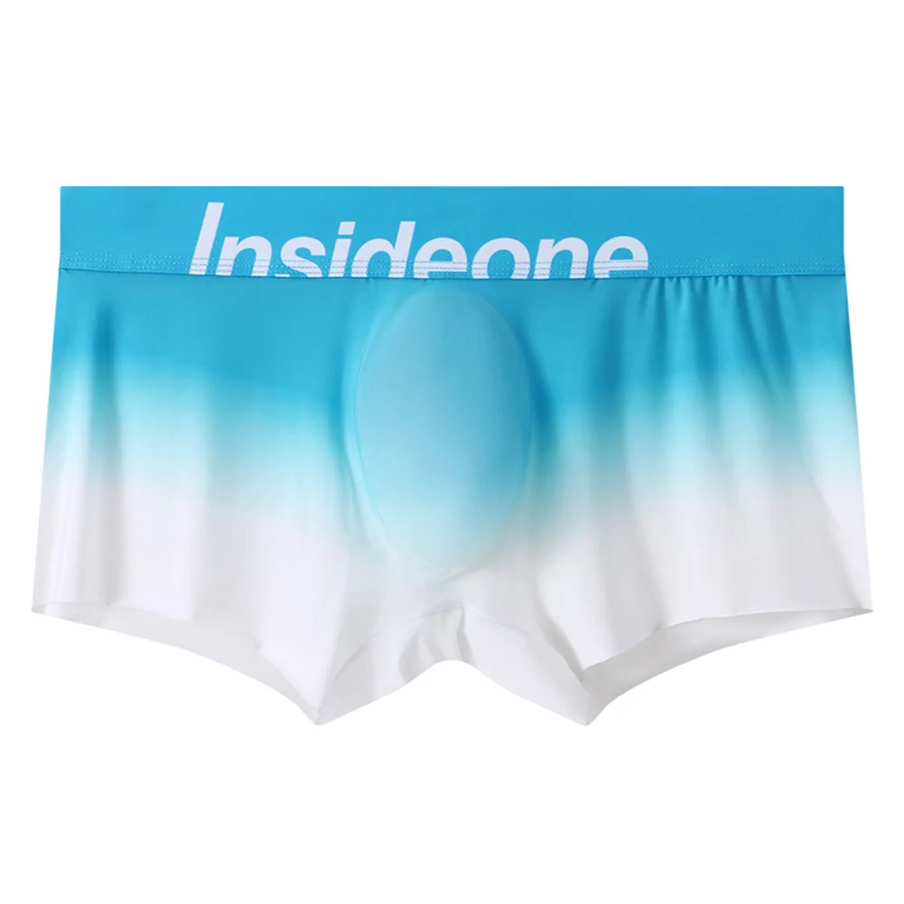 Men Sexy Boxer Briefs Well-looking Underwear Middle Waist Comfort Flex Waistband Colorful Panties Seamless Pouch Swimwear Pants
