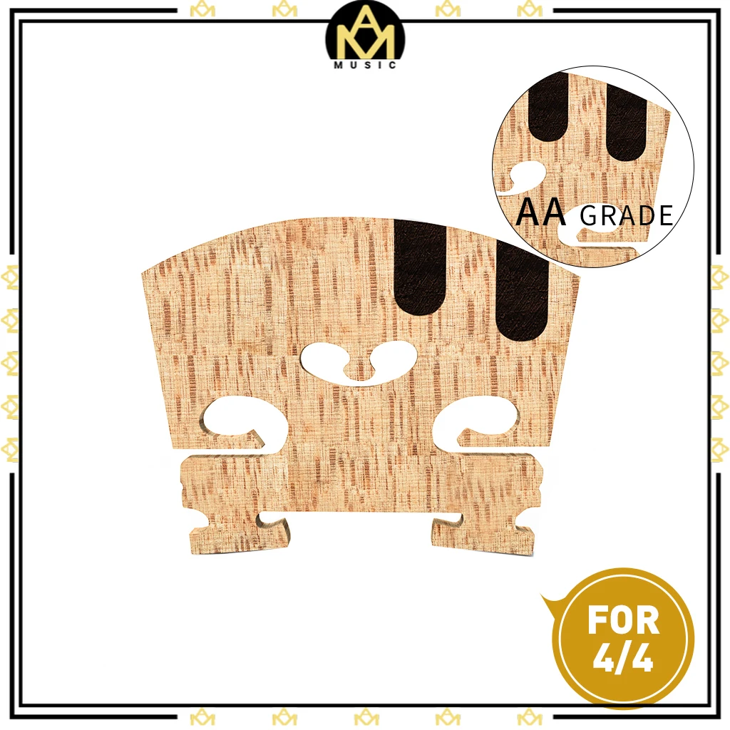 1PC-Master искусственный мост класса AA 4/4 для скрипки с вставкой из Эбенового дерева