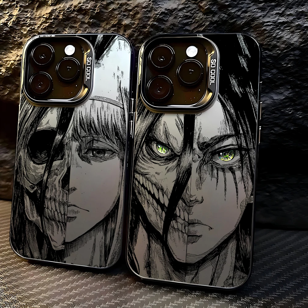 Luxury Hot Anime Attack On Titan Matte Phone Case