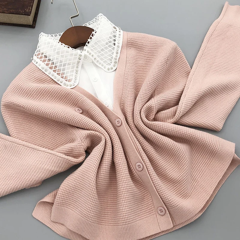 

Female White Hollow Out Fake Collar for Women Embroidery Blouse Sweater Neckline Detachable Collar Clothing Accessories