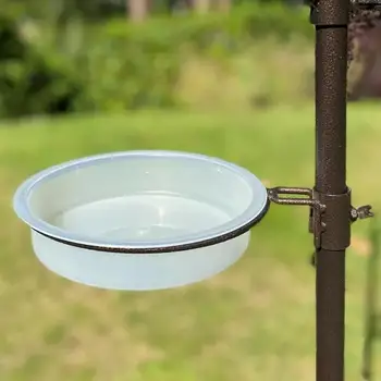 Ciotola Circolare Trasparente per Alimentazione Uccelli, Facile da Pulire, Contenitore Durevole per Balcone o Giardino
