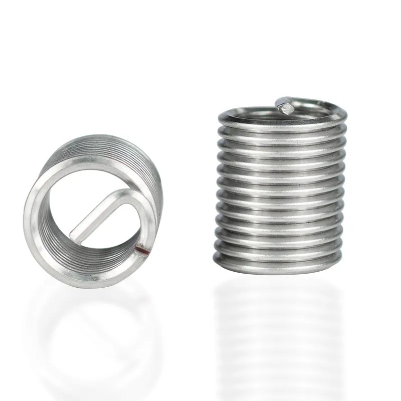 1 pc 스테인레스 스틸 나사 삽입 M3-M14 1.5D-2.0D 손상된 스레드 복원 도구 스레드 수리 삽입 키트