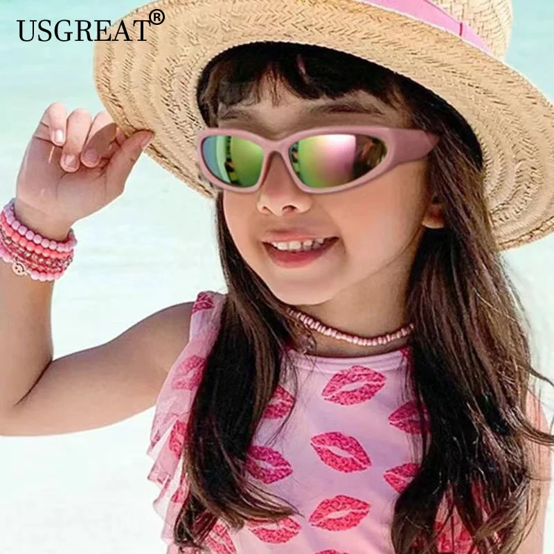 

Cute Kids Sunglasses Baby Boys Girls Sun Sense Of Future Glasses Sports For Children Protection Eyewear Vintage UV400 Eyeglasses