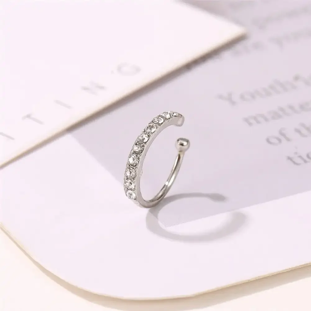Ear Cuff for Women Charming Zircon Clip on Earrings Without Piercing ear clip earrings clip earrings ear clip