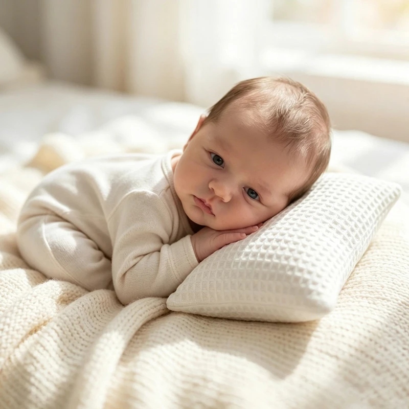 Accessori per Fotografia Neonati, Cuscino a Pied-de-Poule per Posare il Bambino, Morbido Posizionatore per Servizi Fotografici, Mini Accessori Fotografici