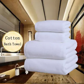 100% Cotton Bath Towel 70×140cm – Soft & Absorbent Solid Color 1