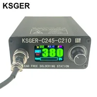 KSGER C245 C210 Soldering Station For JBC Iron Tips Phone Repair Welding Tools Lead-free 180W 3s Heat Sleep Holder AC110-240V 1