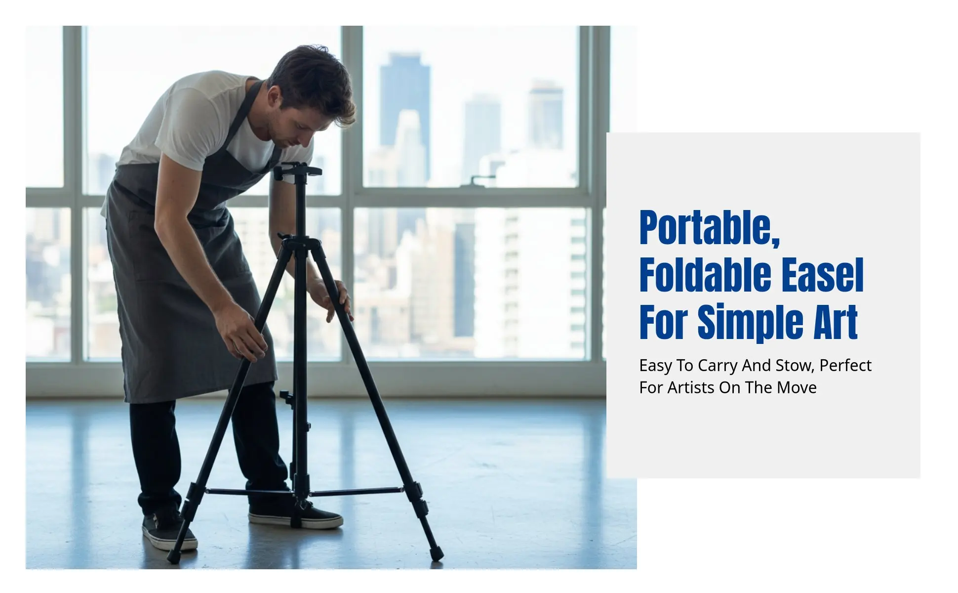 Metal Art Easel, Adjustable Folding Stand, Portable Double-Sided Drawing Board, Art Tool Set, Tray, Art Bag for Students