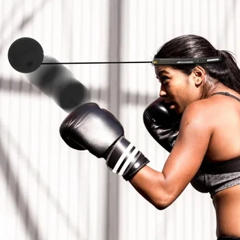 Palle da Boxe per Riflessi e Velocità con Fascia per la Testa, Palla in Gomma per Allenamento di Agilità e Reazione per Bambini e Adulti, Fitness e Allenamento a Casa