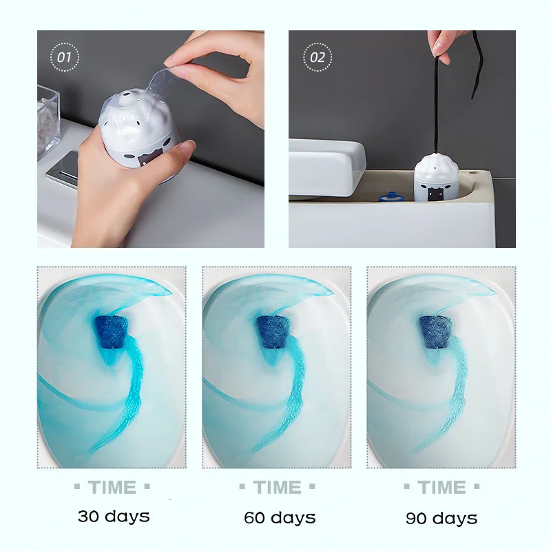 Toilet cleaner tablets toilet bowl automatic cleaner deodorization fragrance effervescent tablet deodorant solid remove dirt