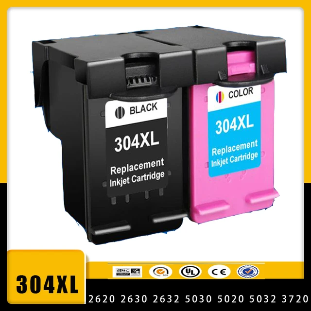 Vilaxh 304xl Ink Cartridge Hp304 For Hp 304 Deskjet 2620 2630 2632 3720  3730 3755 Envy 5010 5020 5030 Printer - Ink Cartridges - AliExpress