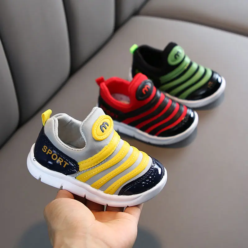 

Детские кроссовки на плоской подошве, дышащие, повседневная обувь для начинающих ходить мальчиков и девочек, мягкая подошва, на осень, размеры 21-30