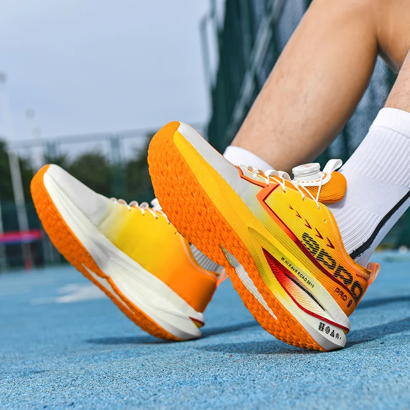 Unisex Breathable Mesh Running Shoes with Shock-Absorbing Sole