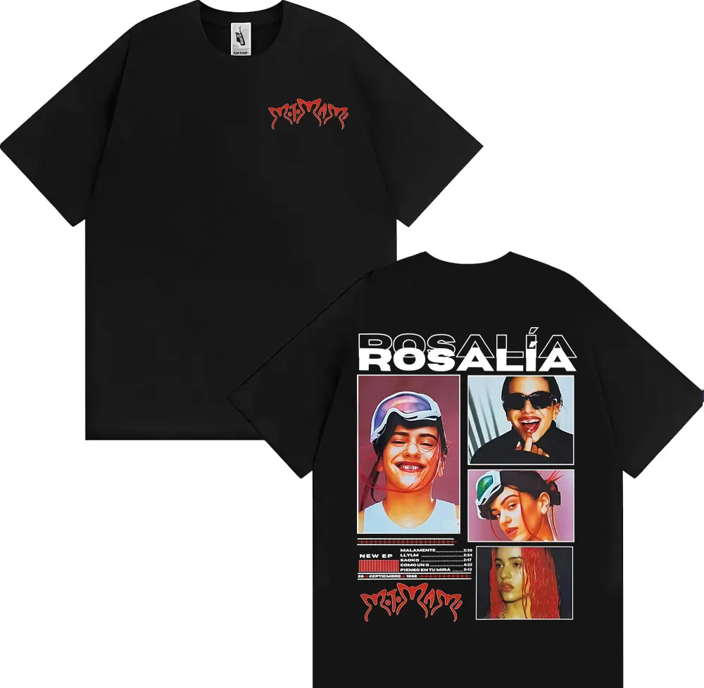 Singer Rosalia Motomami Album 2025 Print T Shirts Men Women
