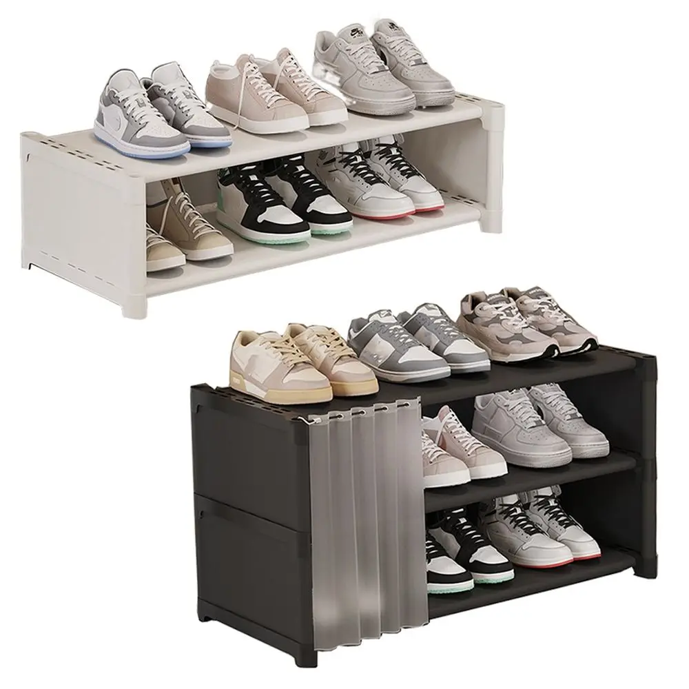 Dust-Proof-Cover-Long-Shoe-Rack-Large-Capacity-Free-Standing-Shoe ...