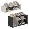 Dust Proof Cover Long Shoe Rack Large Capacity Free Standing Shoe Cabinet Double Row Easy To Install Shoe Storage Shelf Boot 1