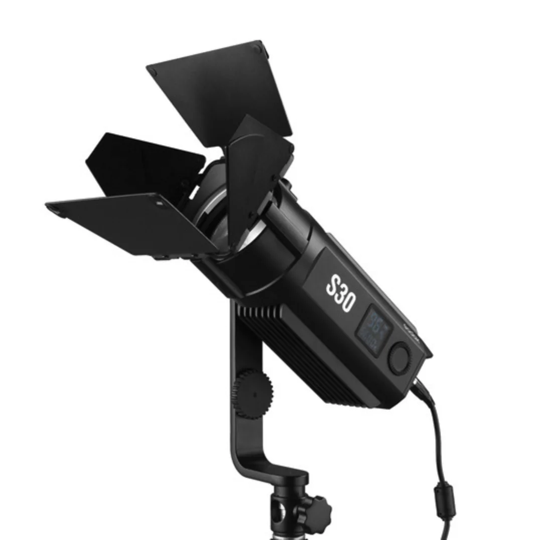 Godox S30 LED 초점 LED 조명, 사진 스튜디오 사진 스튜디오용 초점 조명, 유튜브 라이브 PK Godox S60