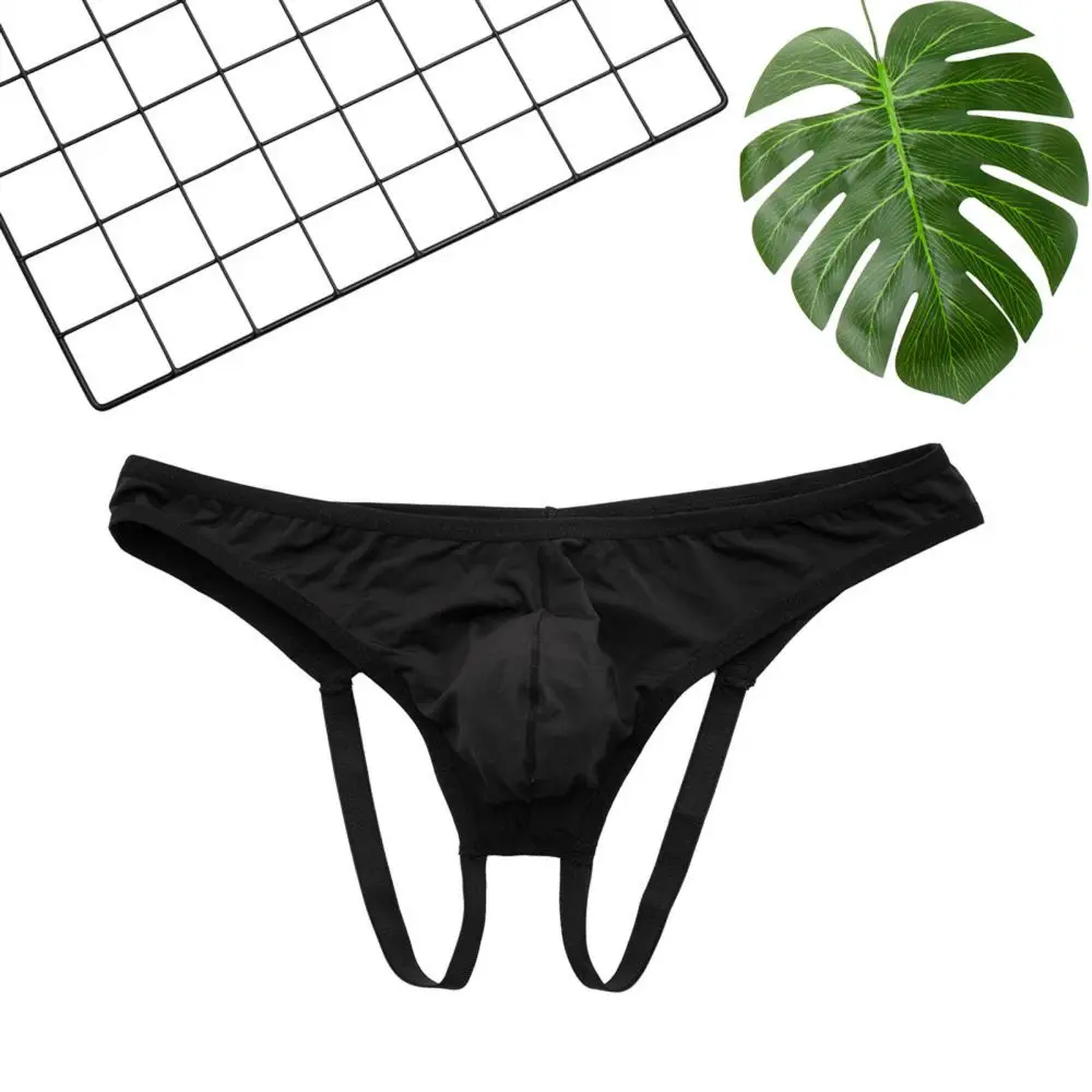 Men's Underwear Fashion Hollow Hip Back Hollow Triangle Pants Couple Fun Underwear Low Waist Double Ding Underwear