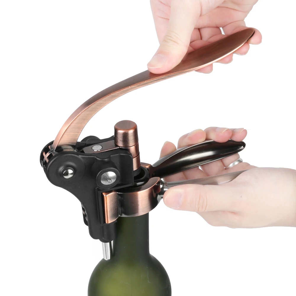 Bar Lever Corkscrew Zinc Alloy Barware Rabbit-Shaped Wine Opener Bottle ...