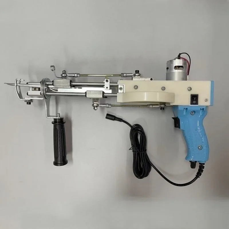 Long 45mm 2 In 1 Electric Carpet Tufting Gun Loop Pile Cut Pile Tufting Rug Gun