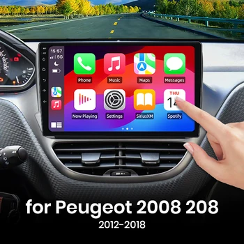 Para Peugeot 2008 208 2012 - 2018 inalámbrico CarPlay Android Auto Radio GPS RDS WiFi BT 4G Multimedia estéreo 1