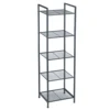 SONGMICS 5-Tier Storage Rack, Bathroom Shelf, Extendable Plant Stand with Adjustable Shelf, for Bathroom, Living Room, Balcony 1
