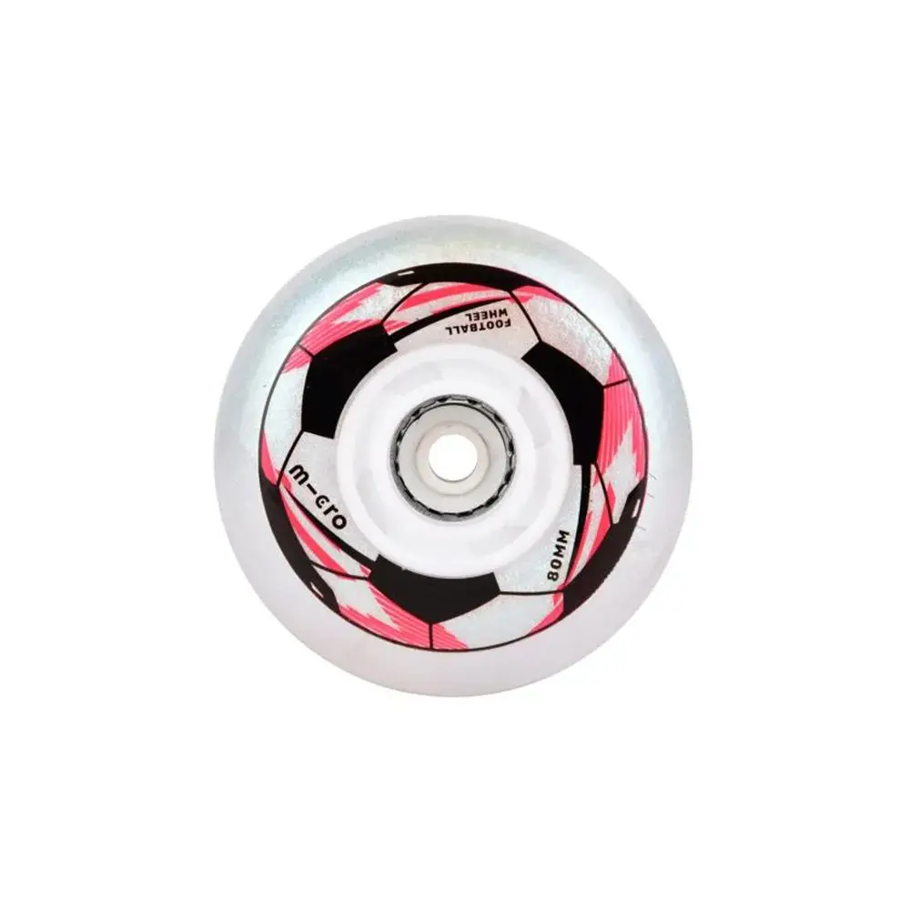 Micro 4PCS 76/80MM 85A LED FLASH WHEELS/ Football Version Adult Slalom Inline Skate Wheel High Elastic PU Resistant Luminous roller skating wheels