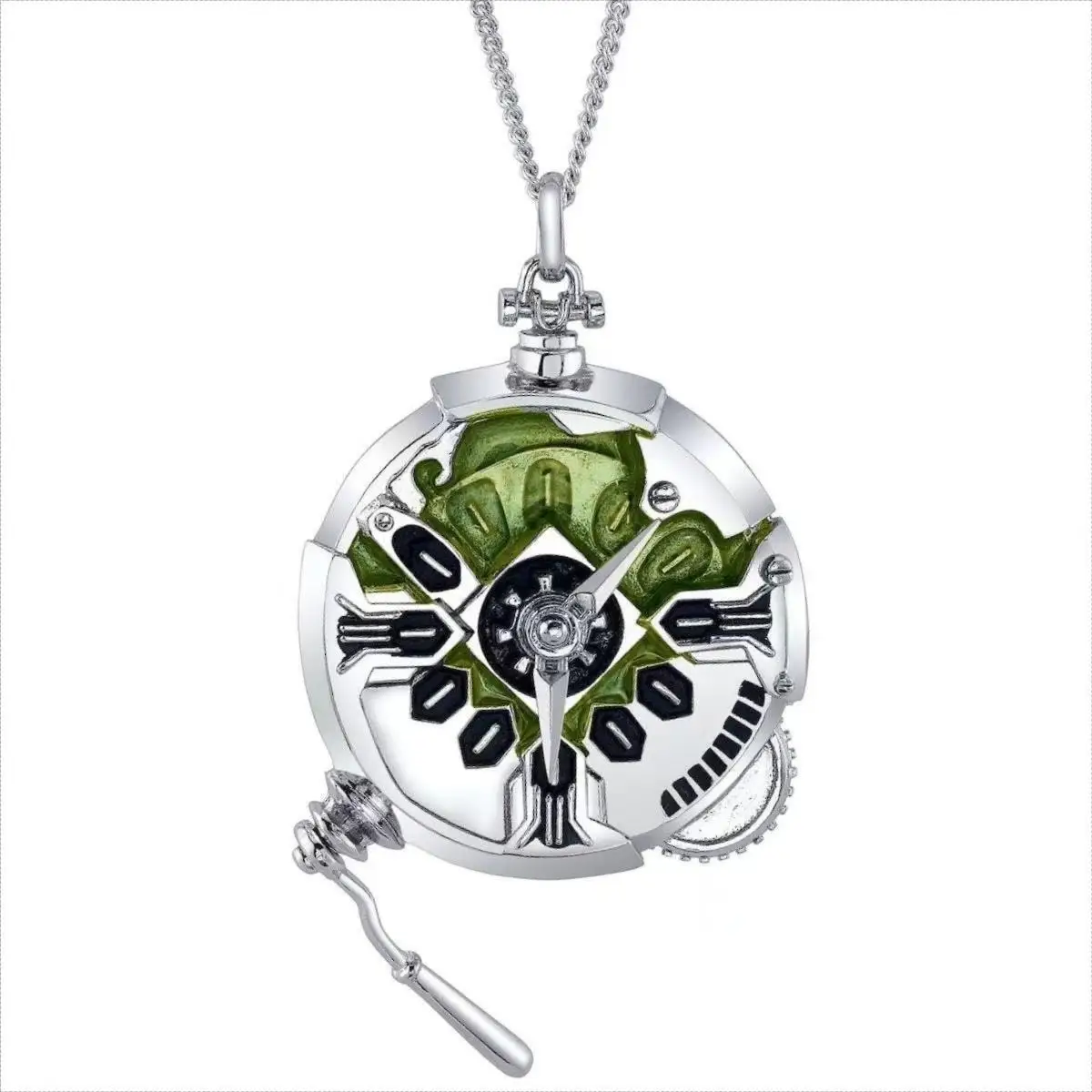 LOL Arcane Ekko Collar Cosplay Stopwatch Necklace Pendant Chain LoL Disguise Costume Accessories Halloween Props necklace pendant anime necklace game necklace game cosplay props