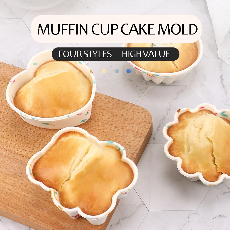 Food Grade Steamed Rice Cake Baked Cup Egg Tart Silicone Muffin Chiffon Mould Container Silicon Moulds JYZ | Дом и сад